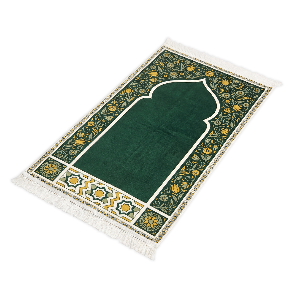Olive Bloom Padded Prayer Mat