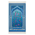 Azure Bloom Padded Prayer Mat