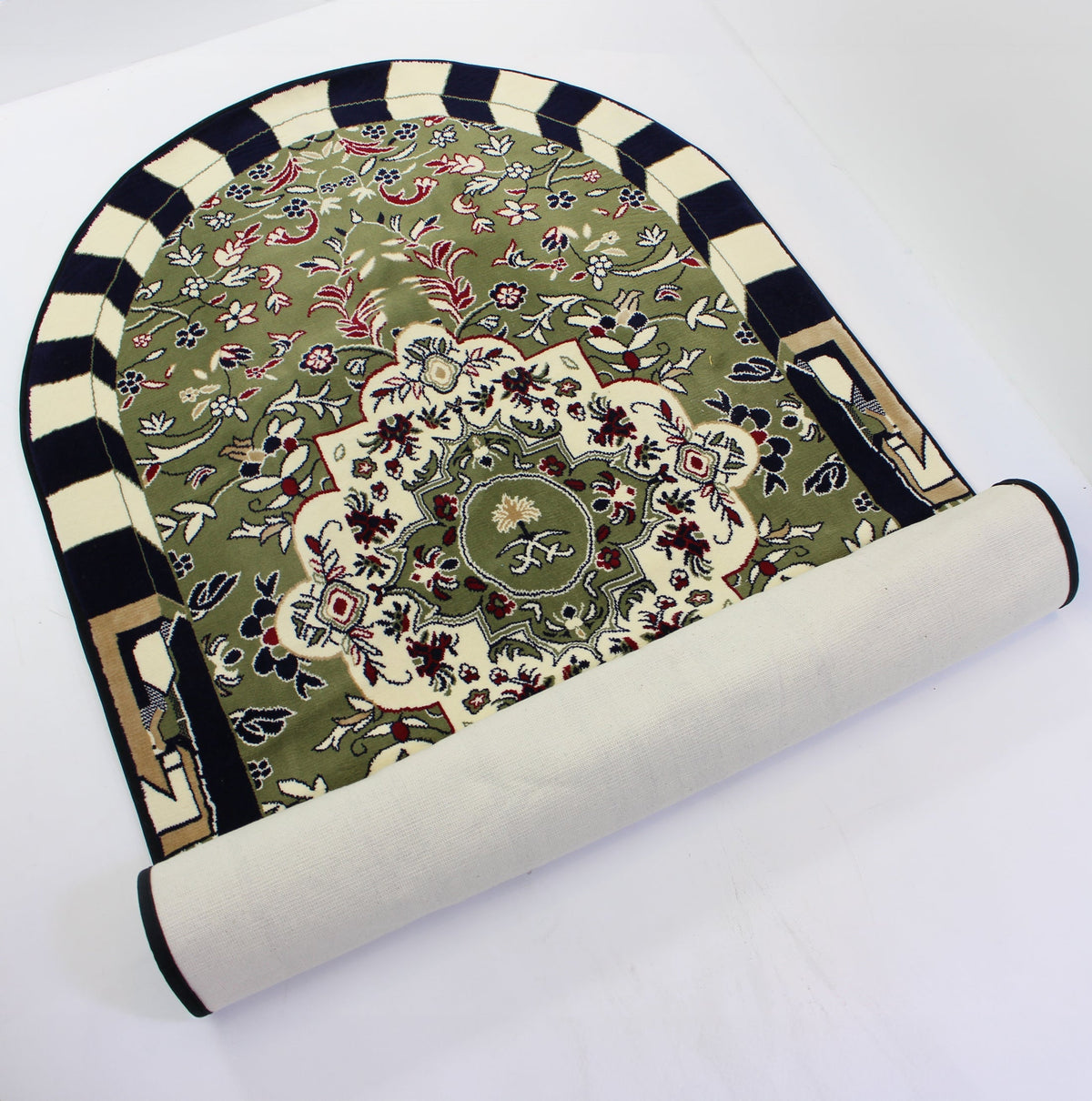 Al Rawdha Prayer Mat Arched with matching handbag