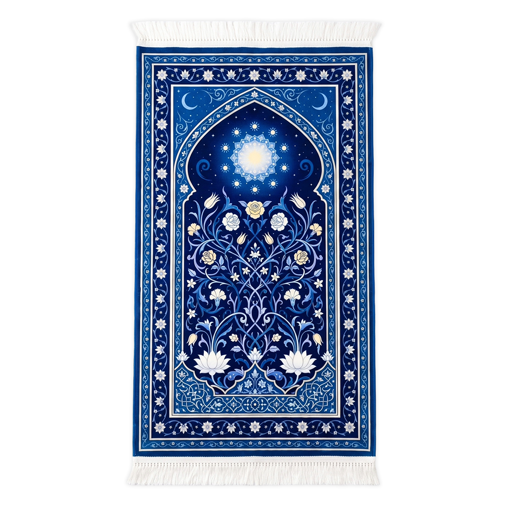Celestial Bloom Padded Prayer Mat