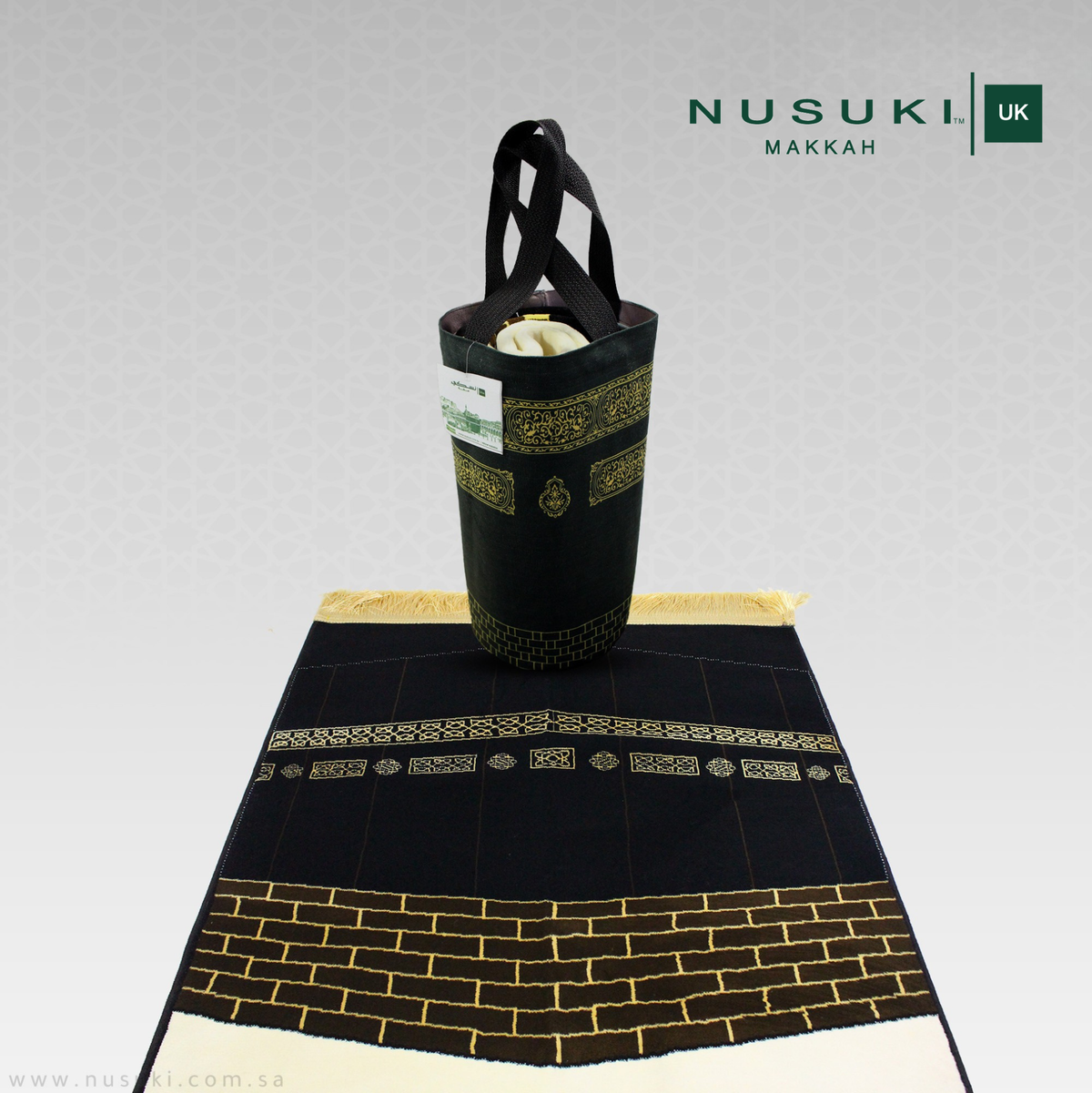 Astar Al Kaaba - Nusuki White (XL) with HandBag
