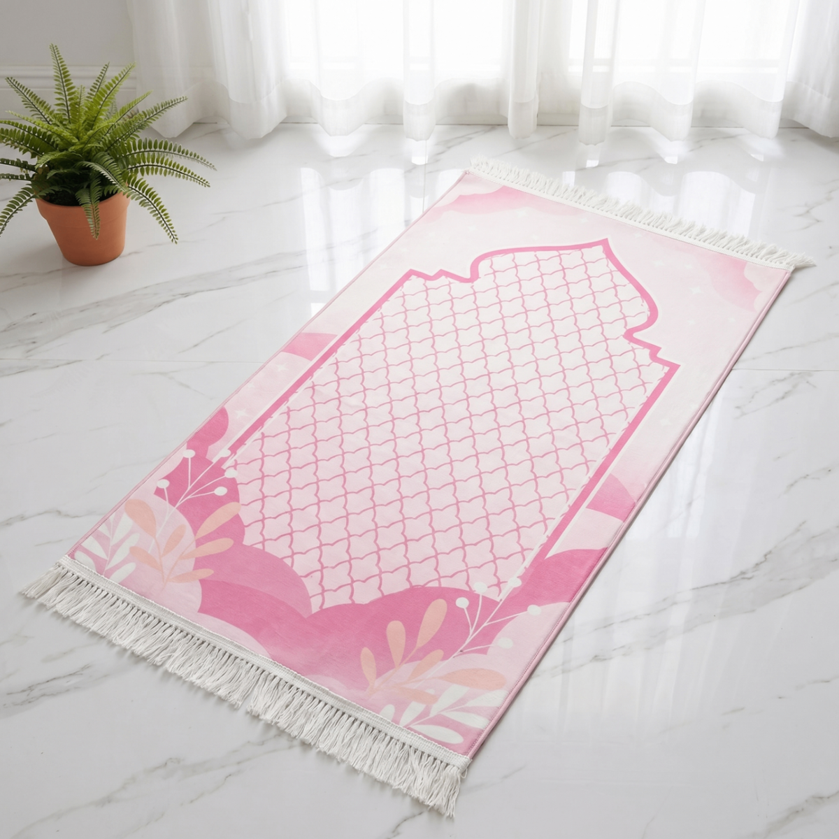 Pink Dua Kids Padded Prayer Mat