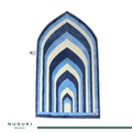 Al Noor Prayer Mat Arched Blue with Handbag